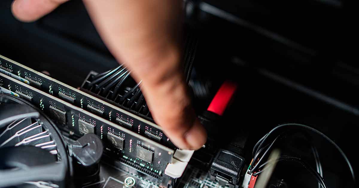 Computer hardware installed